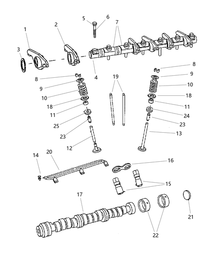 2006 Dodge Caravan Camshaft & Valves Diagram 3