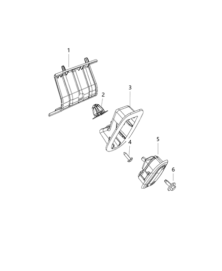 2020 Chrysler Pacifica Coat Hooks And Pull Handles Diagram 1