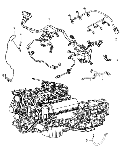 2015 Dodge Durango Wiring, Engine Diagram 1
