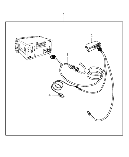 2017 Jeep Wrangler Hands Free Kit - Cellular Phone Diagram