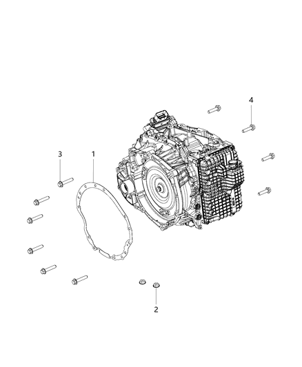 2016 Chrysler 200 Mounting Bolts Diagram 2