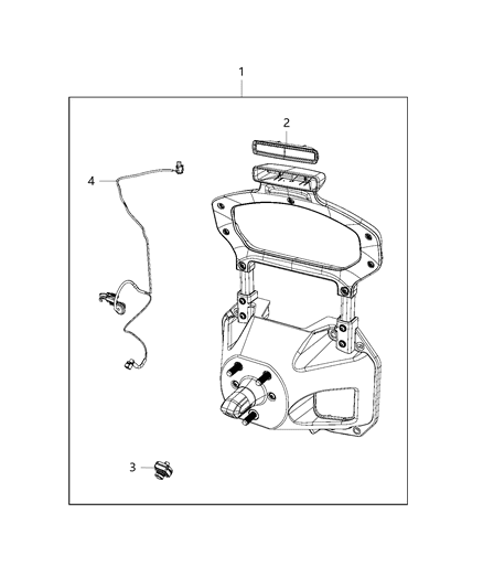 2018 Jeep Wrangler Bracket-Spare Tire Diagram for 68297540AF