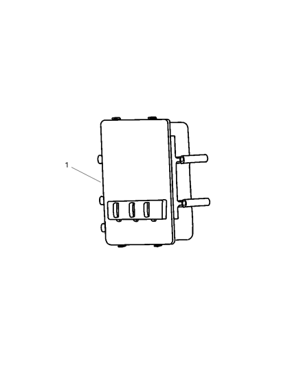 2000 Dodge Dakota Powertrain Control Module Diagram for 56040345AC