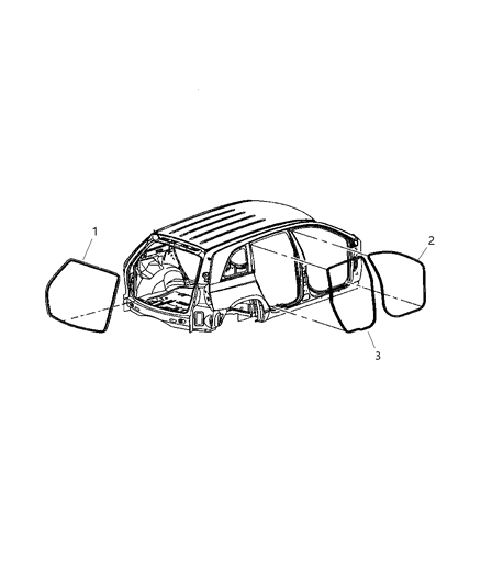 2006 Chrysler Pacifica Weatherstrips Diagram