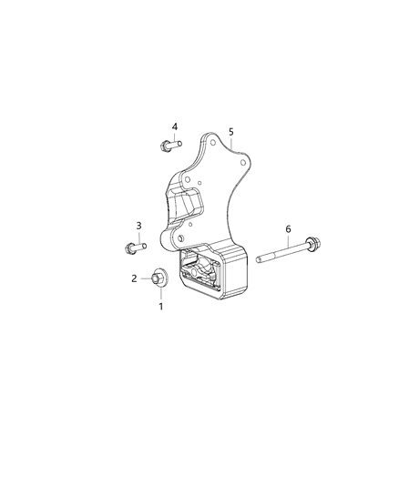 2014 Ram 1500 Engine Mounting Right Side Diagram 2