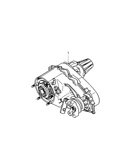 1998 Jeep Cherokee Transfer Case Assembly Diagram for R2111083