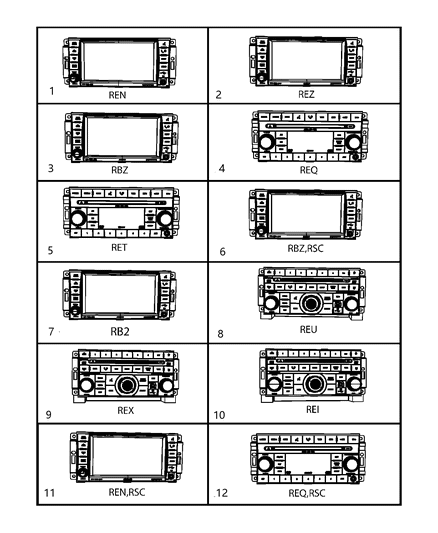 2010 Dodge Journey Radio-Multi Media Diagram for 68051099AB