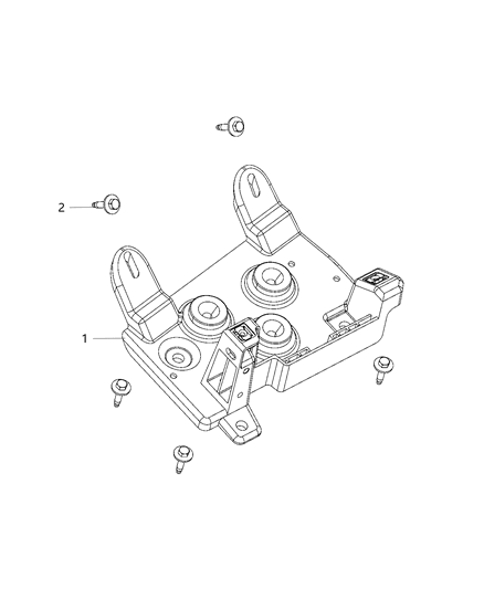 2021 Jeep Wrangler Tray And Support, Battery Diagram 3