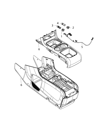 2020 Dodge Grand Caravan Wiring - Console Diagram