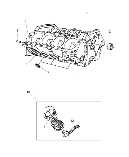 2001 Dodge Durango Cylinder Block Diagram 2