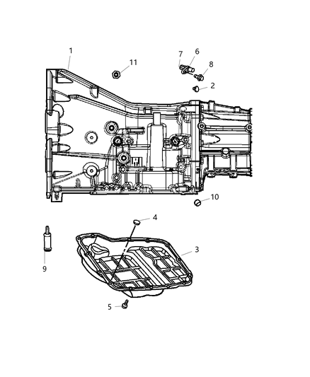 2005 Dodge Dakota Transmission Case Diagram