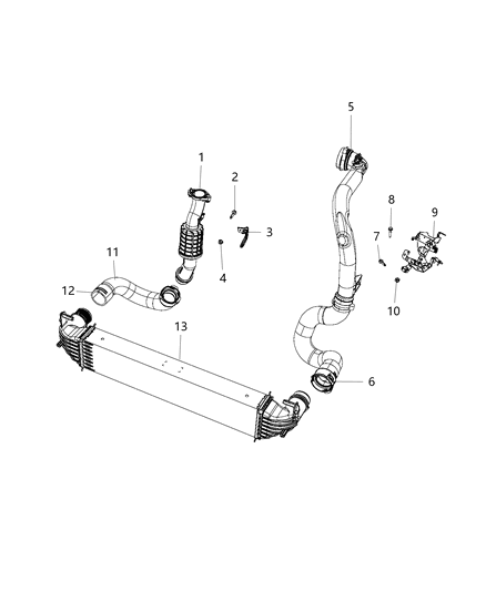 2020 Jeep Renegade Charge Air Cooler Diagram 2