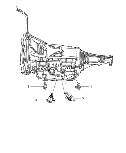 2009 Jeep Liberty Sensors - Drivetrain Diagram