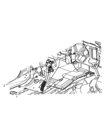 2007 Jeep Patriot Pedal-Accelerator Diagram for 4891623AA