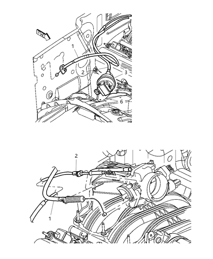 2005 Jeep Liberty Cable-Speed Control Diagram for 53013367AD