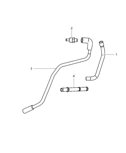 2005 Dodge Stratus Tube-Make Up Air Diagram for 4792434AD