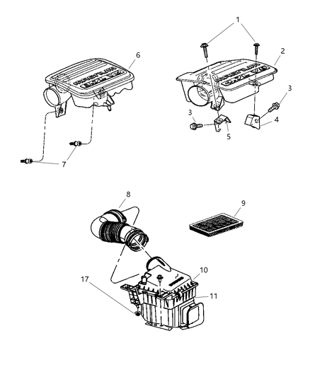 2007 Dodge Durango Air Cleaner Diagram