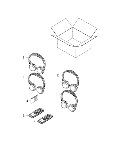 2018 Chrysler Pacifica Kit, Dual Channel Audio Diagram