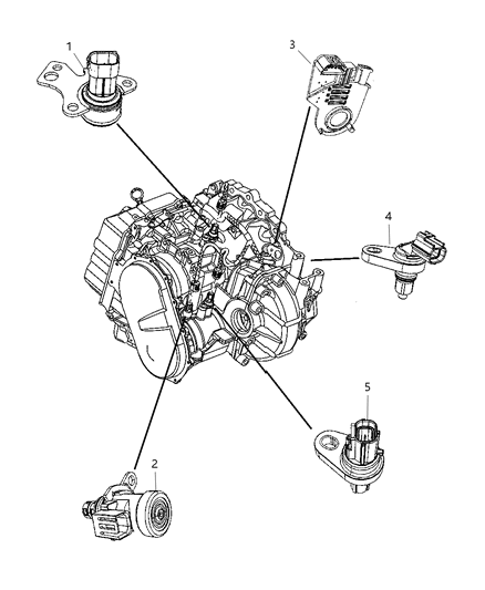 2008 Chrysler Pacifica Sensors - Powertrain Diagram 2