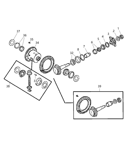 2010 Jeep Commander Differential Assembly Diagram 2