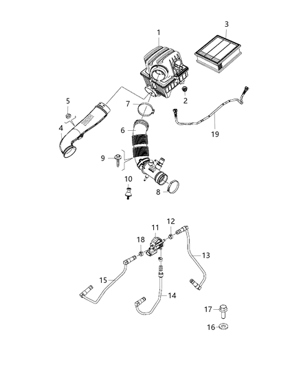 2020 Jeep Renegade Air Cleaner Diagram 4