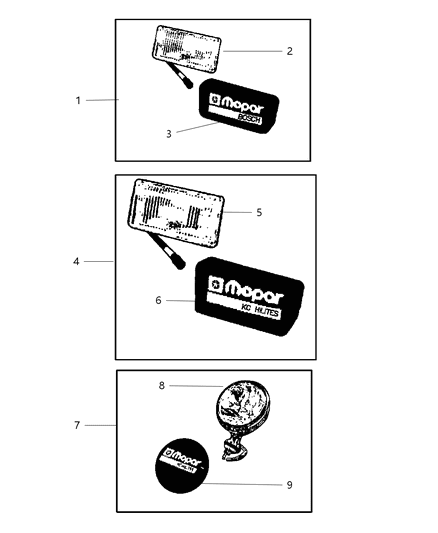 2001 Dodge Ram 2500 Cover-Light Diagram for 82204503