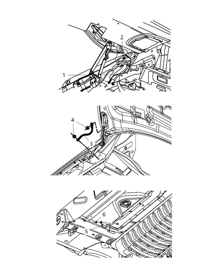 2009 Chrysler Sebring Strap-Ground Diagram for 5064256AA