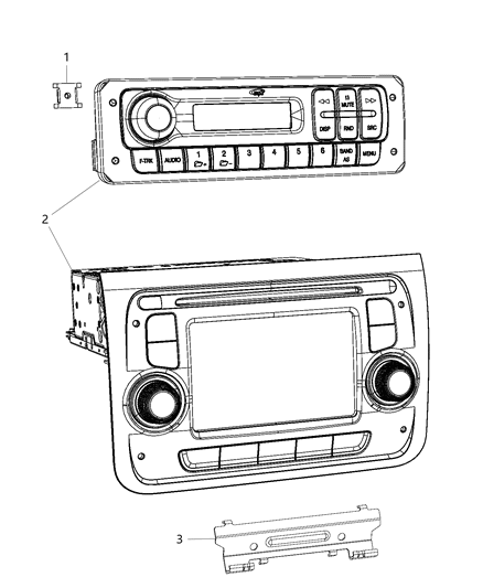 2014 Ram ProMaster 1500 Radio-Multi Media Diagram for 4727629AB