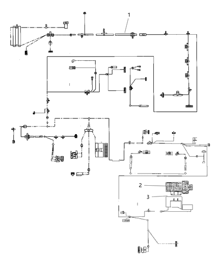 1999 Dodge Neon Wiring-Instrument Panel Diagram for 4793703AE