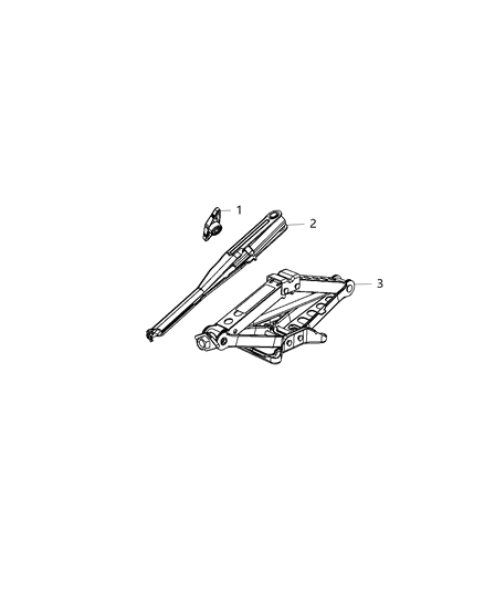 2015 Dodge Challenger Jack Assembly Diagram