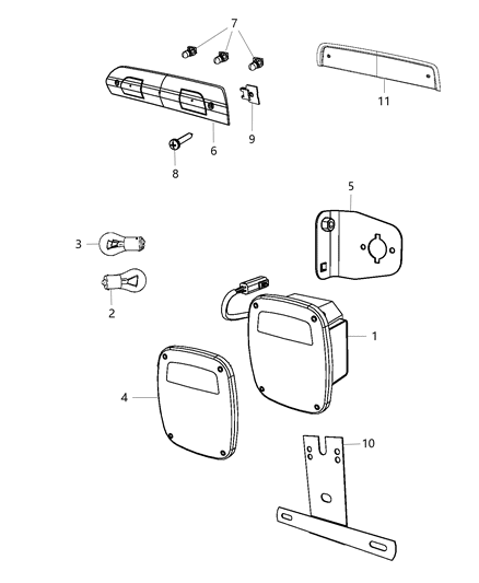 2017 Ram 4500 Lamps - Rear Diagram