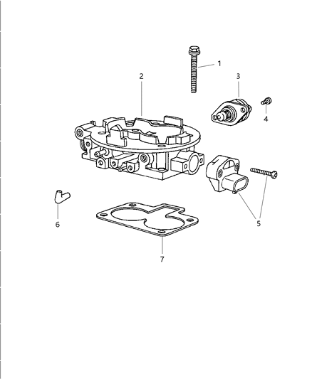 2000 Dodge Ram Wagon Throttle Body Diagram