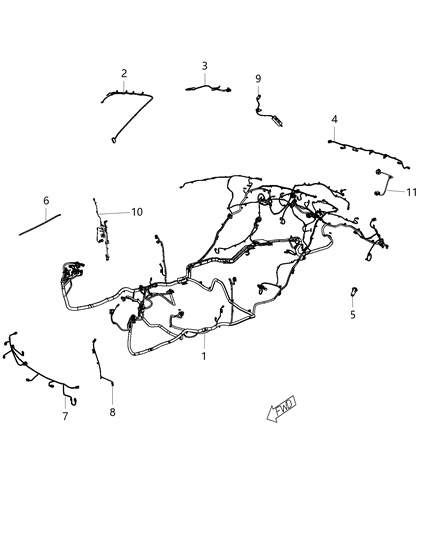 2016 Chrysler 300 Body Diagram for 68267820AB