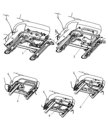 2006 Dodge Grand Caravan Wiring-Seat Diagram for 5174780AA