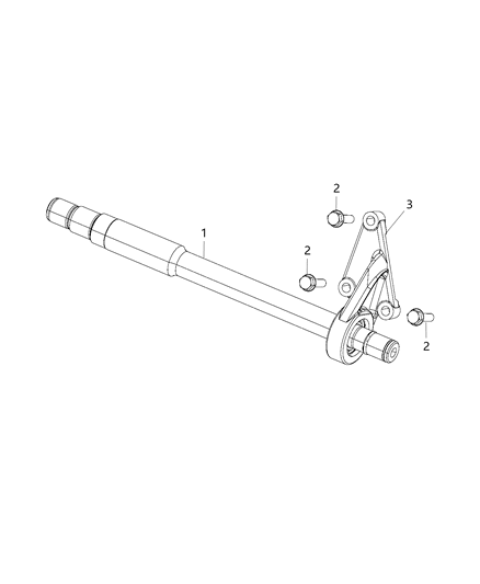 2016 Ram ProMaster 3500 Shaft, Intermediate Diagram