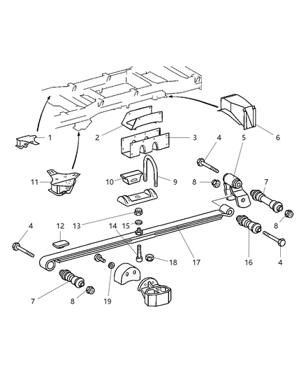 2002 Dodge Sprinter 3500 Rear Springs Diagram 2