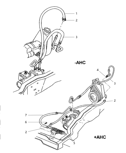 2002 Dodge Ram 3500 Power Steering Hoses Diagram 1