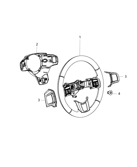 2013 Chrysler 300 Wheel-Steering Diagram for 1XU931X9AA