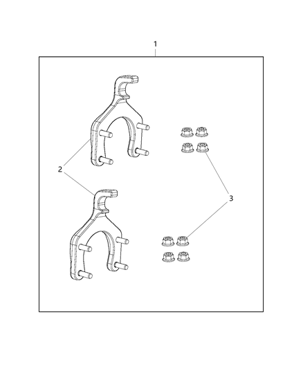 2017 Jeep Wrangler Hook Kit - Tow Diagram