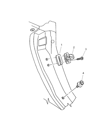 2001 Chrysler Prowler Retainer-Tapping Plate Diagram for 4815251