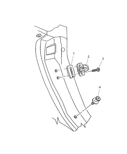 2001 Chrysler Prowler Door Striker Diagram