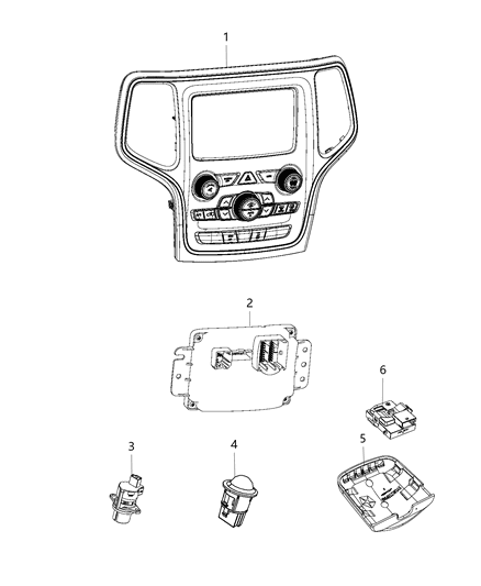 2021 Jeep Grand Cherokee A/C And Heater Diagram for 68492600AA