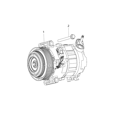 2015 Ram ProMaster City A/C Compressor Diagram