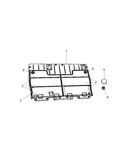 2014 Ram C/V Cover-Load Floor Diagram for 1FL08DX9AL