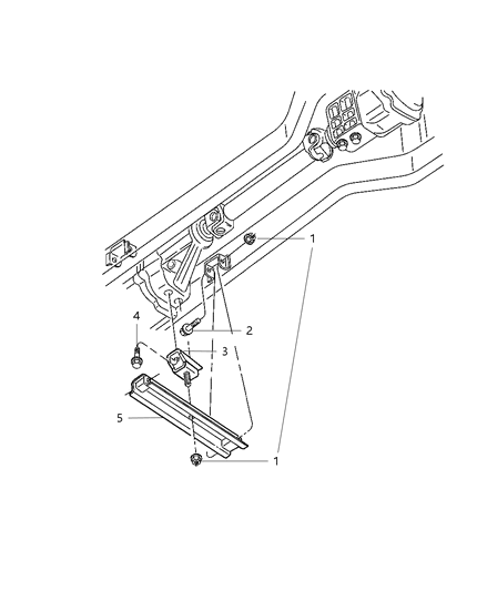 2002 Dodge Viper Engine Mounting - Transmission Diagram