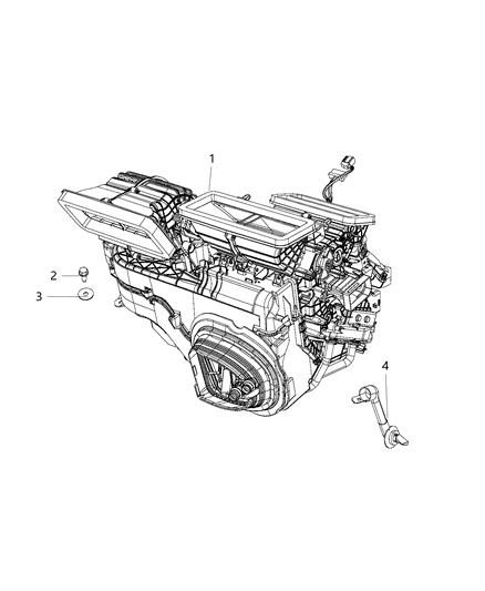 2017 Ram ProMaster City A/C Unit Diagram for 5XV29LXHAA