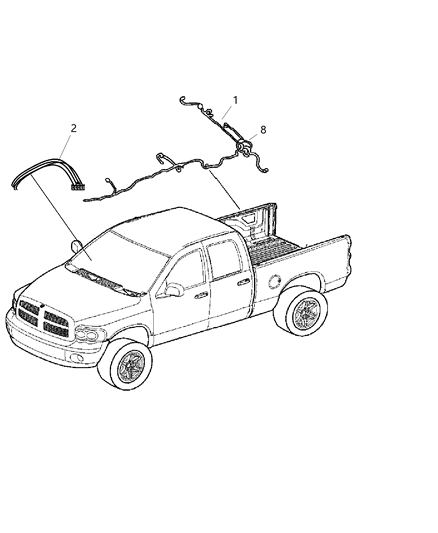 2017 Ram 3500 Wiring-Chassis Diagram for 68300187AC