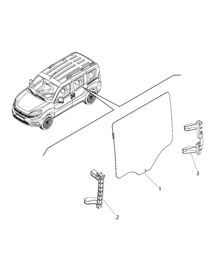 2016 Ram ProMaster City Side Rear Window Diagram