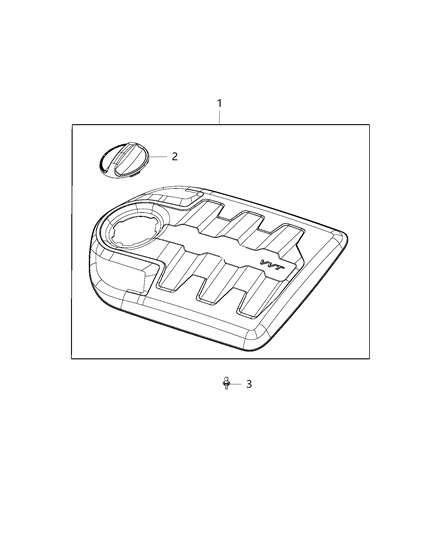 2016 Chrysler 200 Engine Cover & Related Parts Diagram 5