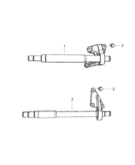 2019 Dodge Journey Front Axle Shafts Diagram 3